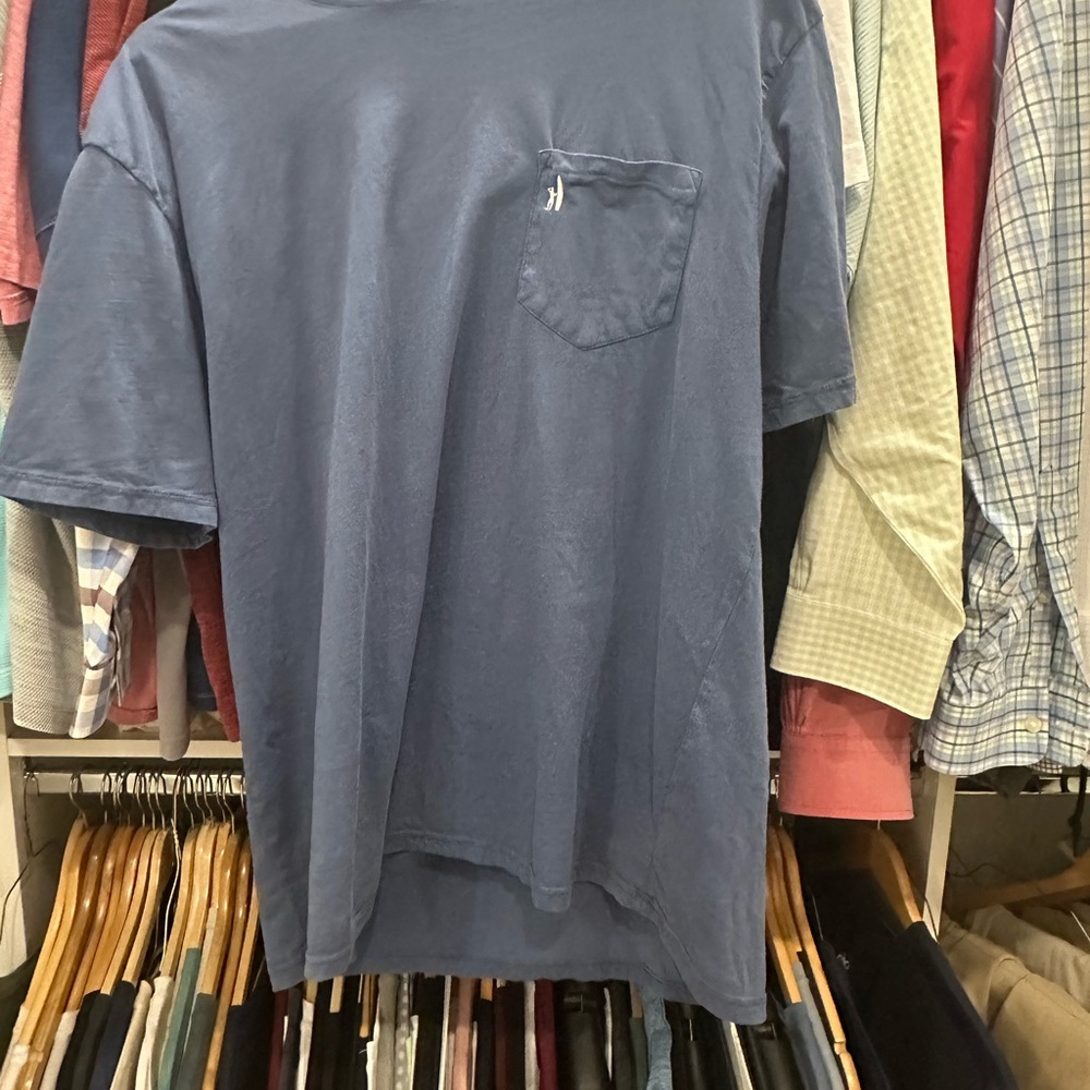 Men's Blue Pocket T-Shirt